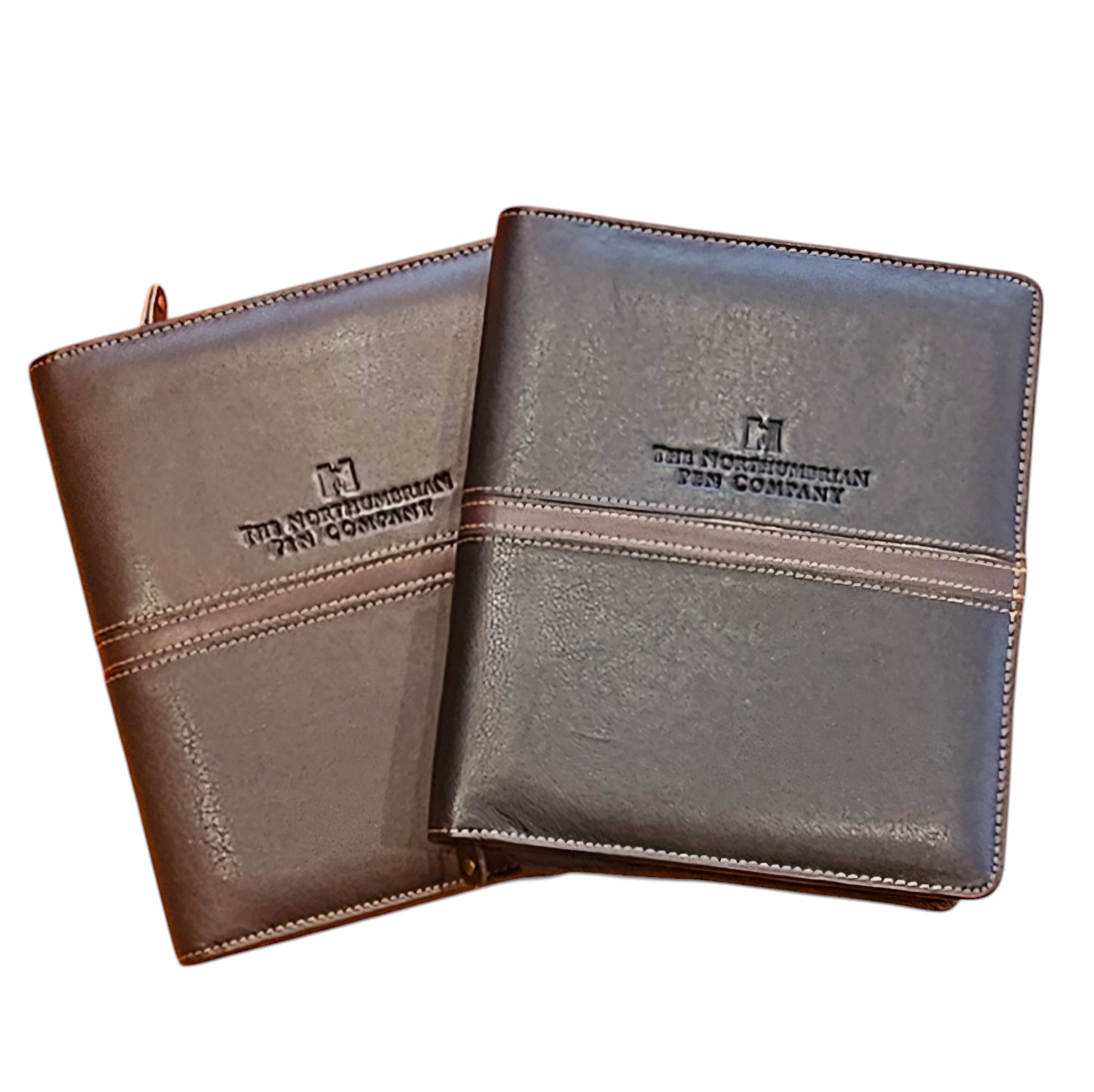 24 Pen Leather Case Brown