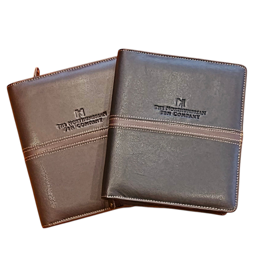 24 Pen Leather Case Brown