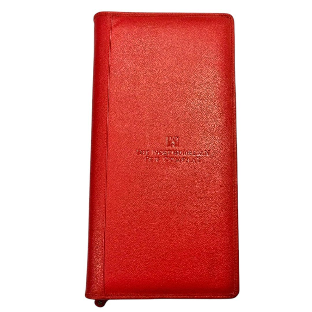 40 Pen Leather Pen Case Classic Red