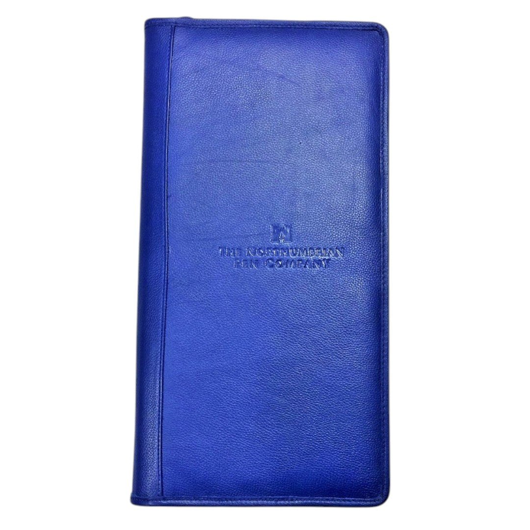 40 Pen Leather Pen Case Blue