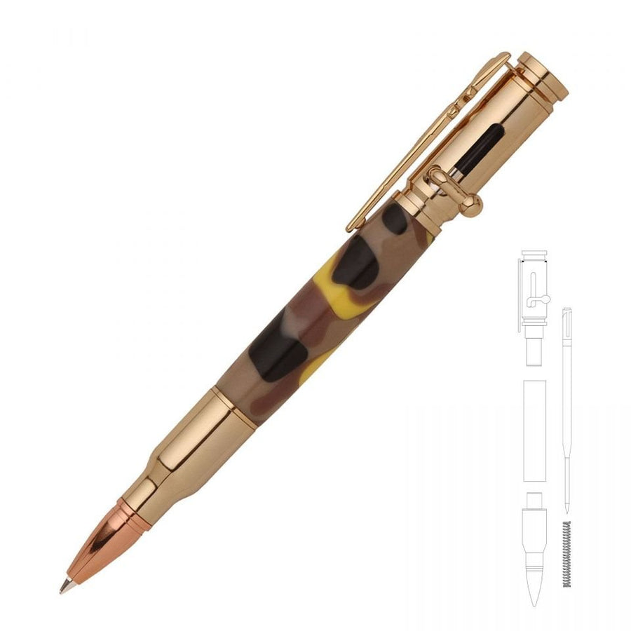Bolt Action Pen Kit Gold Plating