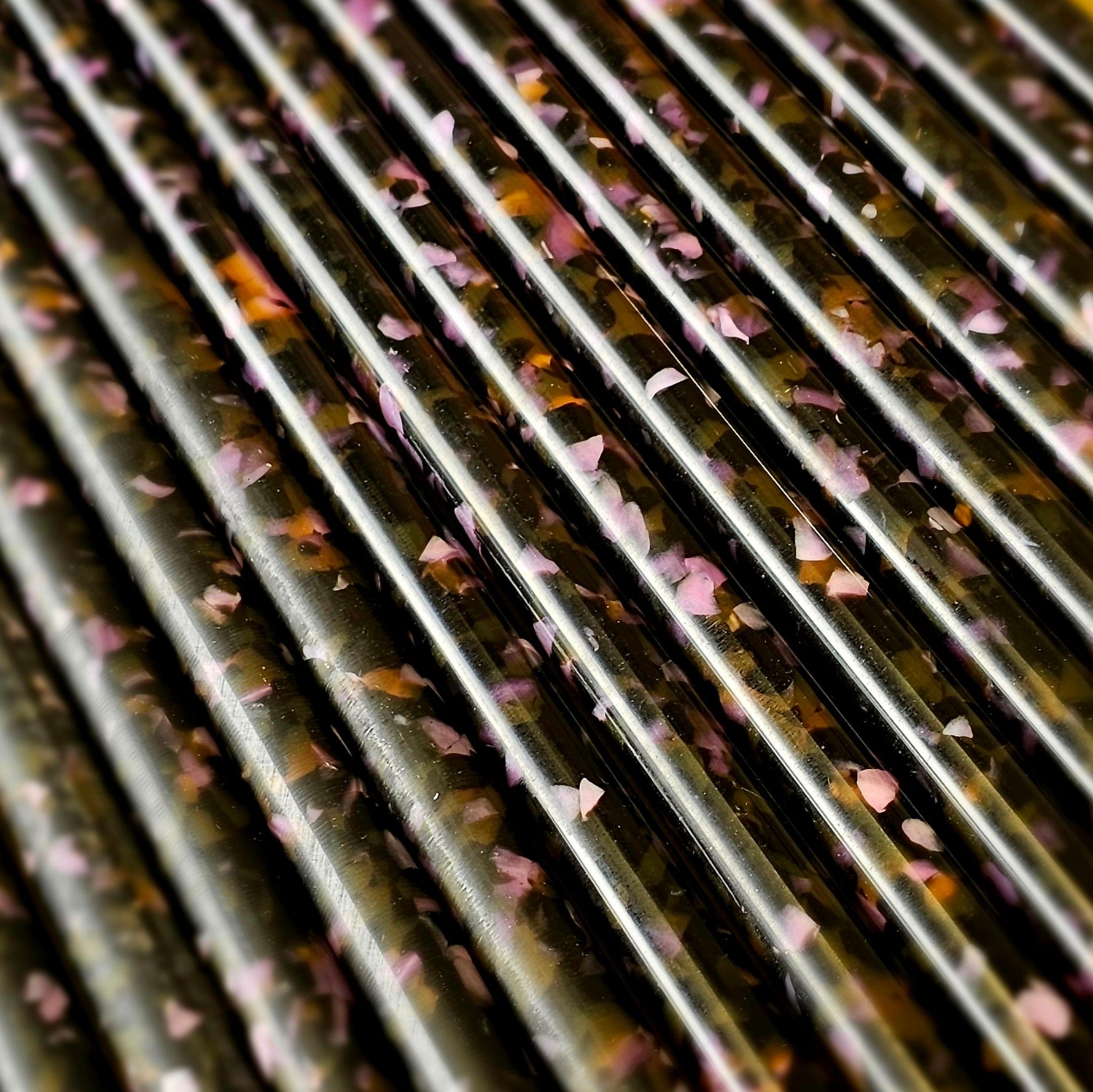 Erinoid 200mm Long Pen Blanks Blackcurrant & Liquorice