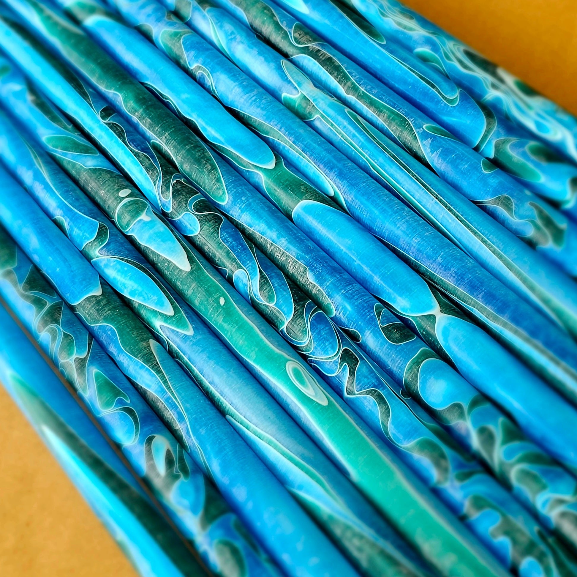 Erinoid 200mm Long Pen Blanks Sea Green