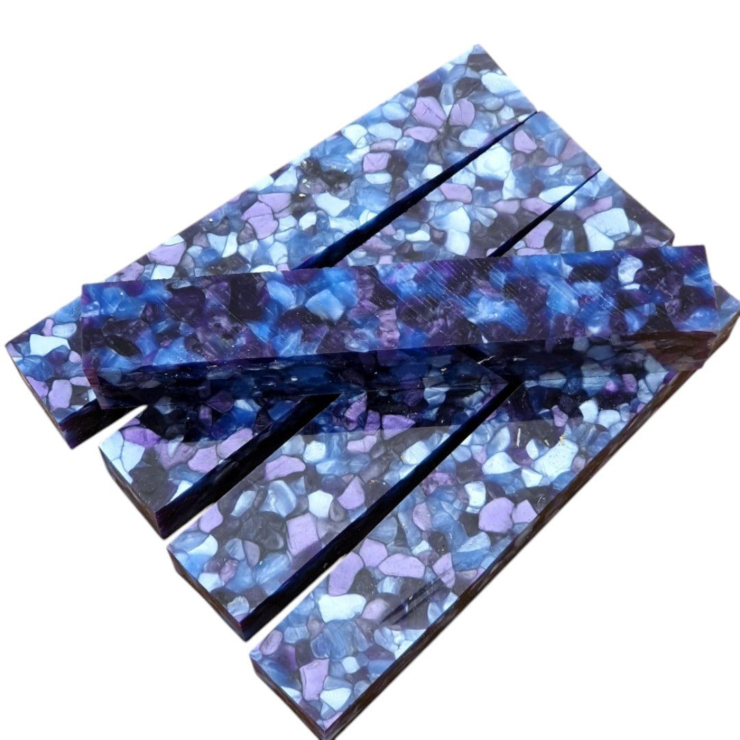 Erinoid Premium Pen Blanks Sapphire & Steel