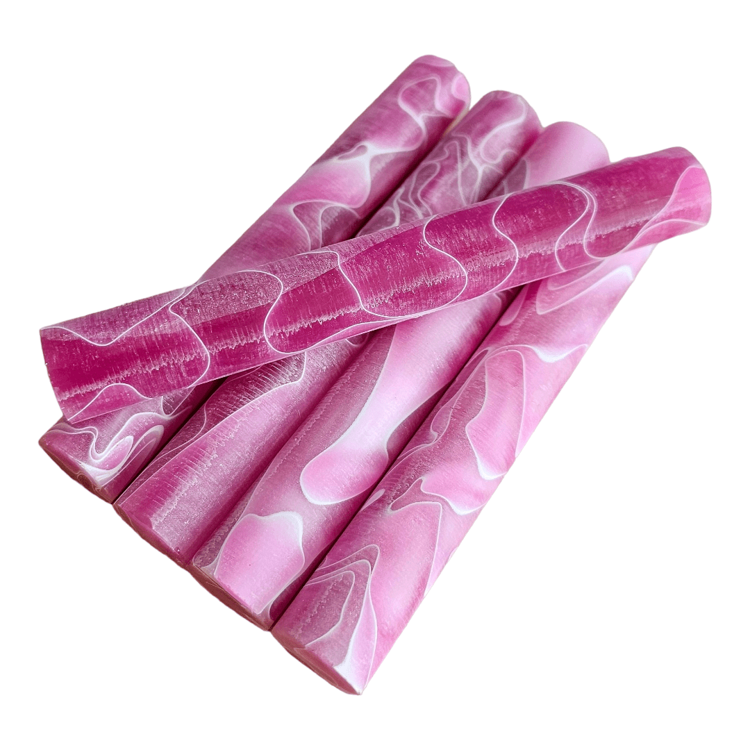 Erinoid Regular Acrylic Pen Blanks Magenta Swirl