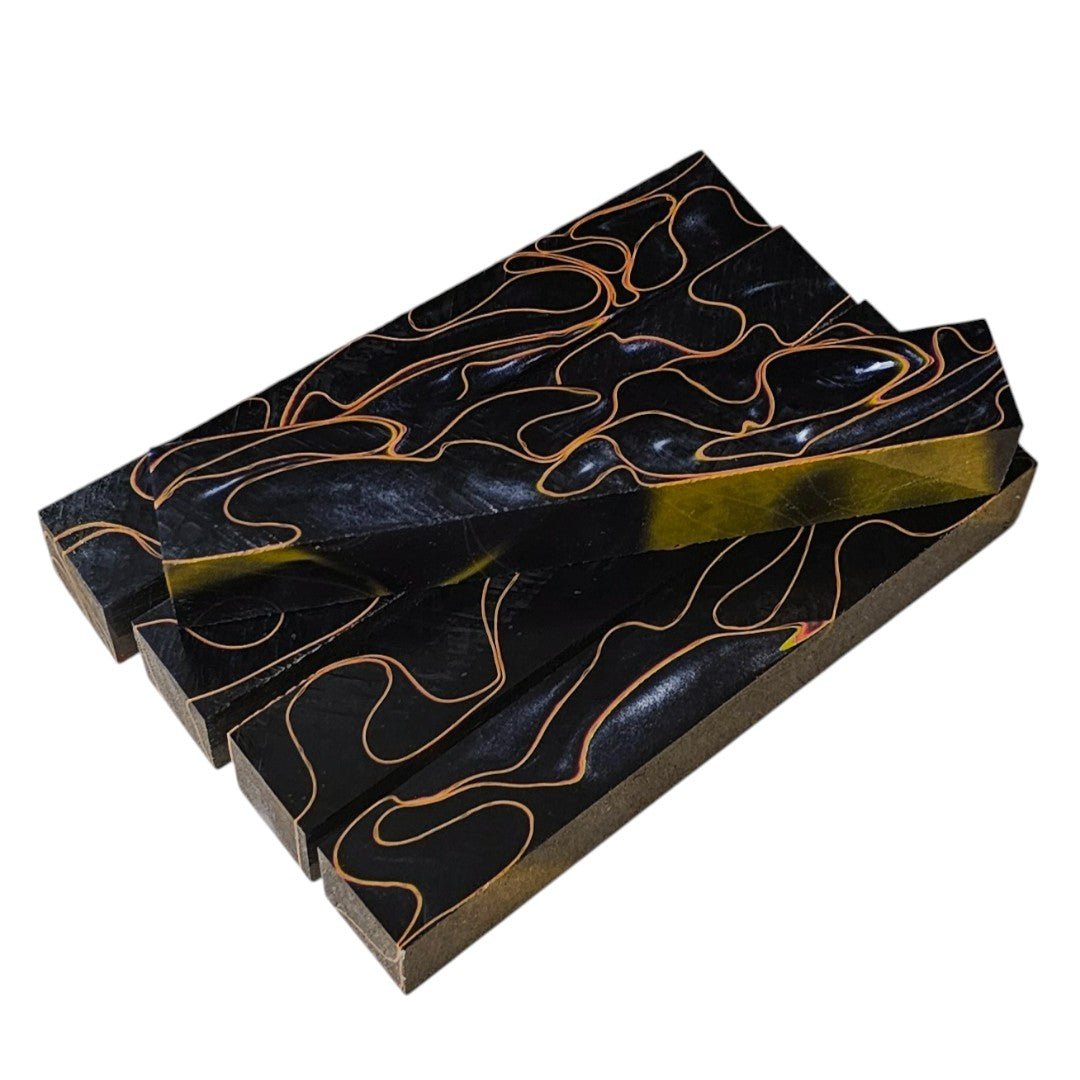 Erinoid Regular Acrylic Pen Blanks Orange Graphite