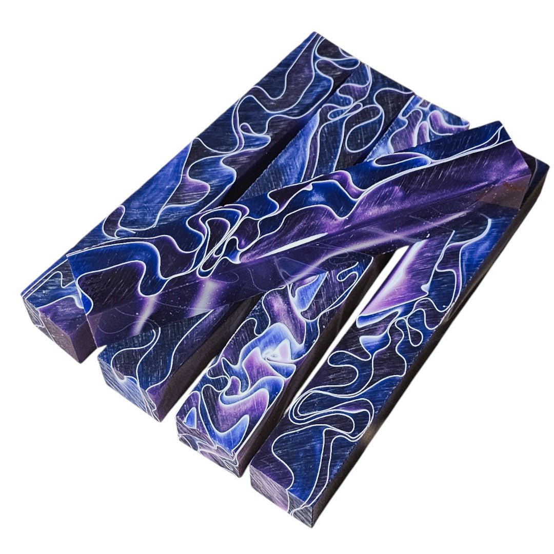 Erinoid Regular Acrylic Pen Blanks Purple Blue