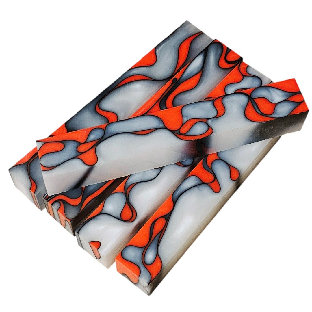 Erinoid Regular Acrylic Pen Blanks Red Storm