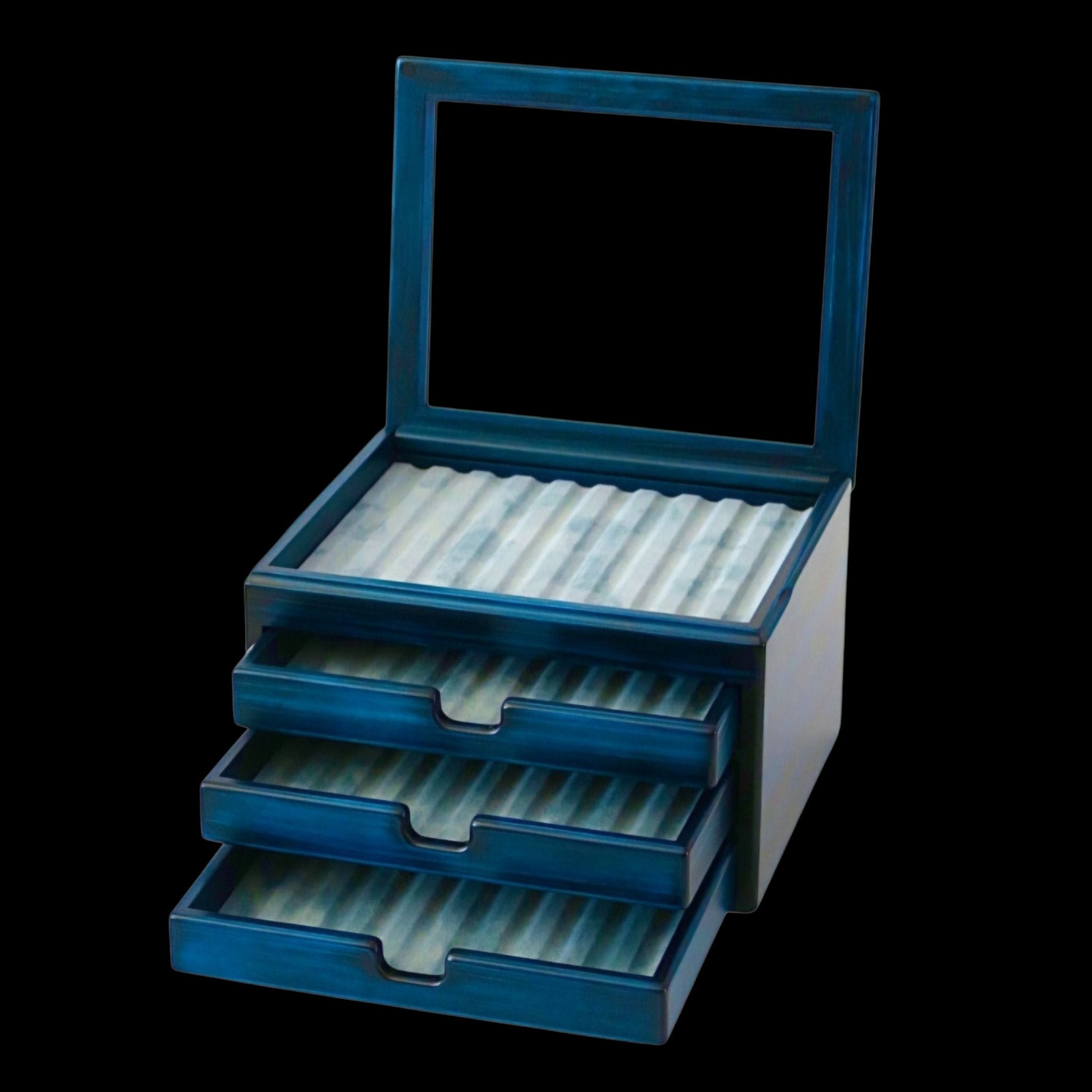 Hinoki Blue Fountain Pen Box 40