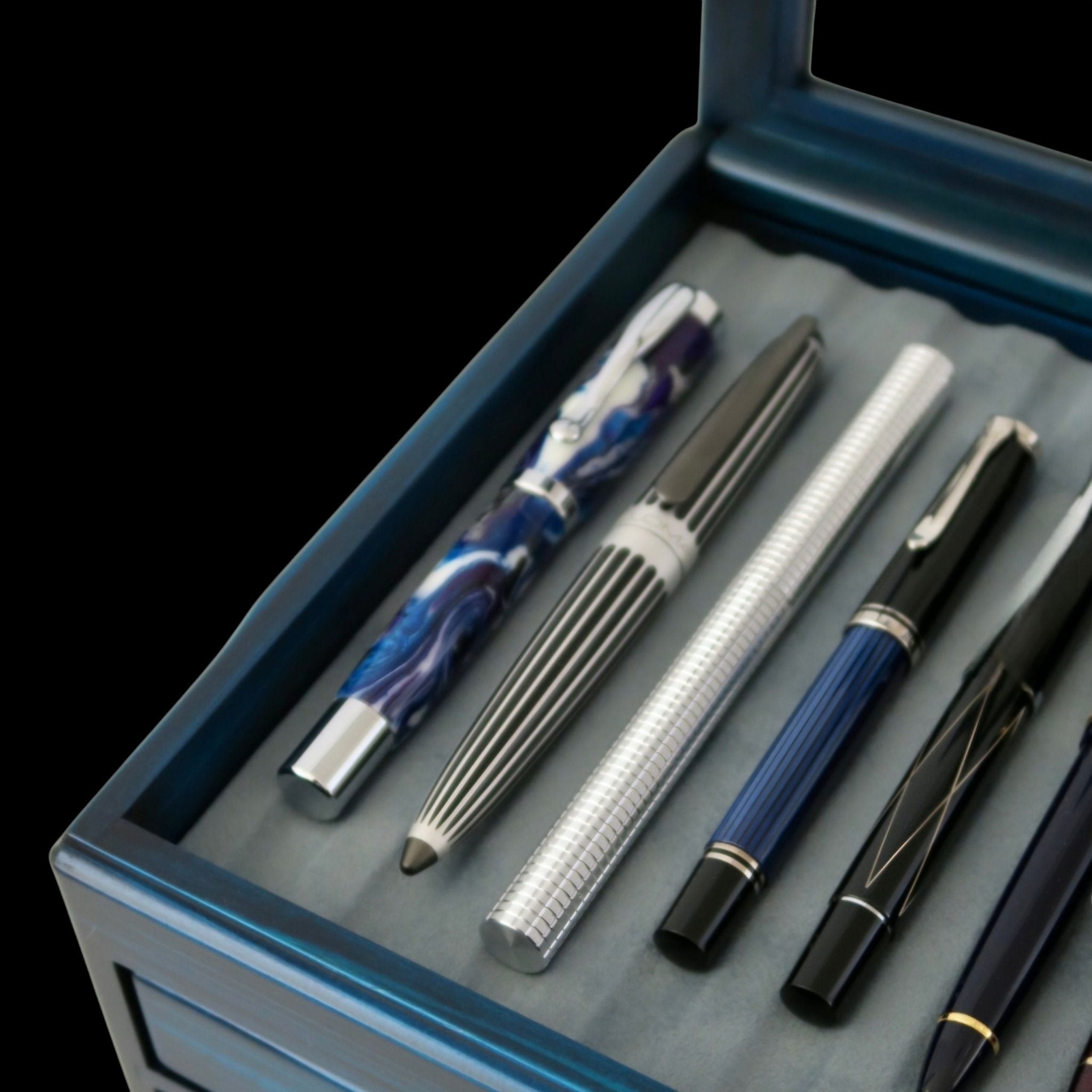 Hinoki Blue Fountain Pen Box 40