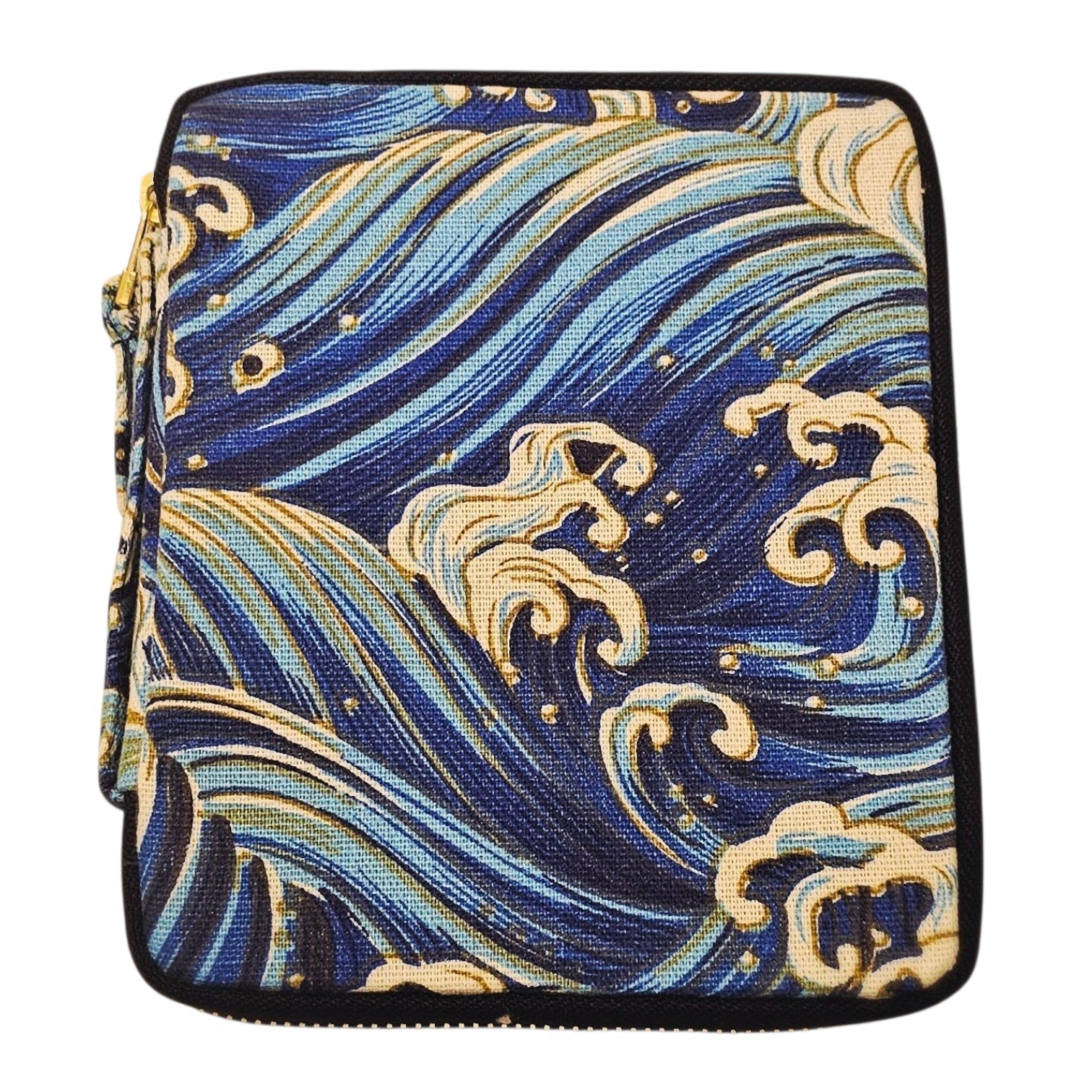 Kyokuhaku Zippered 10_Pen Case Wave Pattern