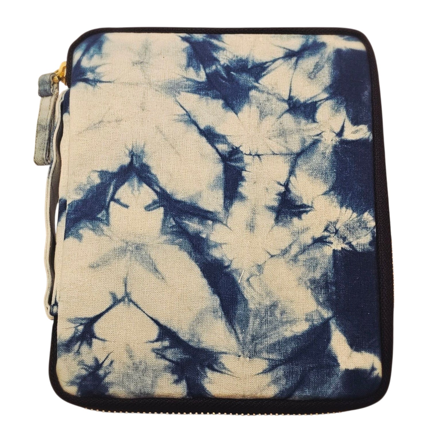 Kyokuhaku Zippered 10_Pen Case Indigo Star