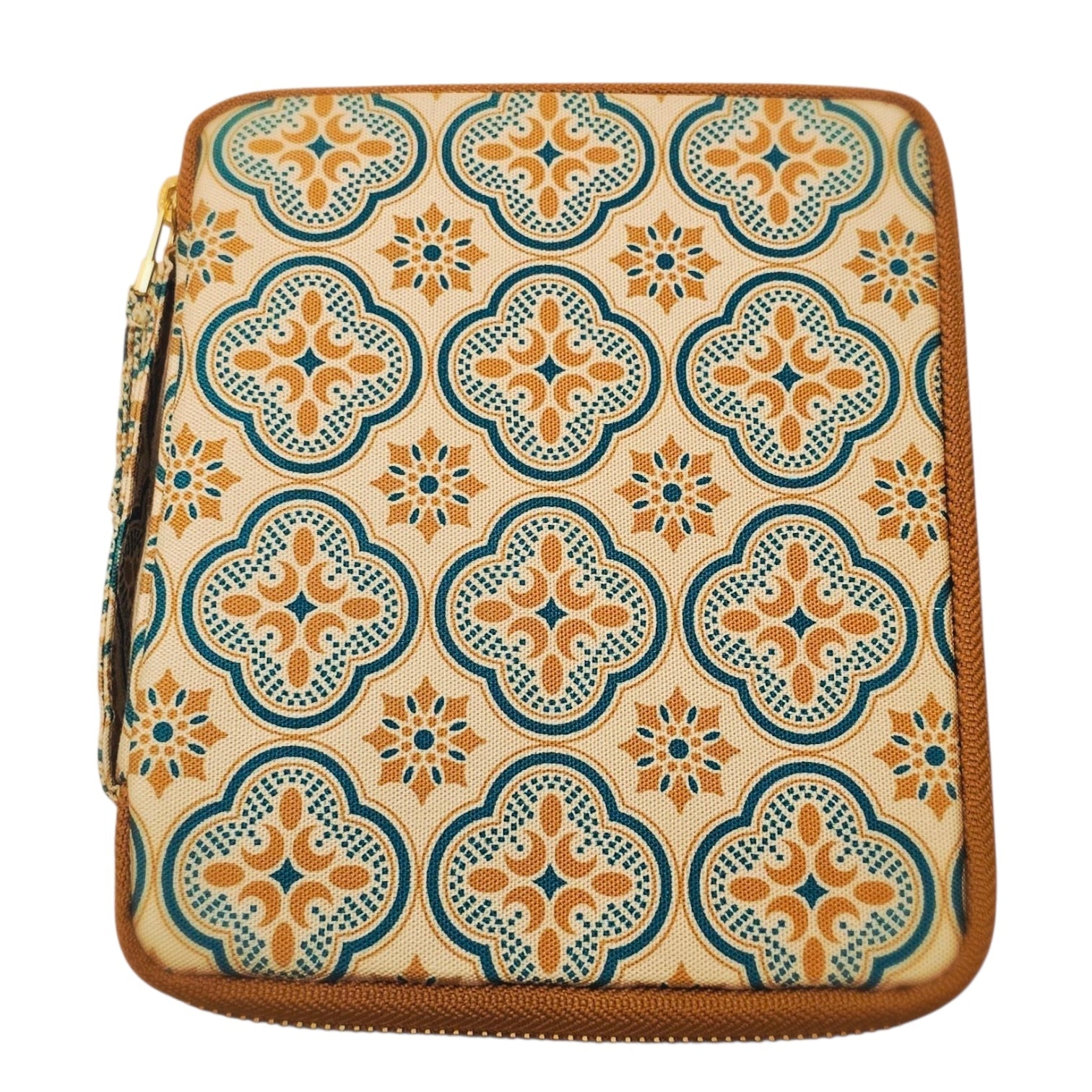 Kyokuhaku Zippered 10_Pen Case Begonia Brown