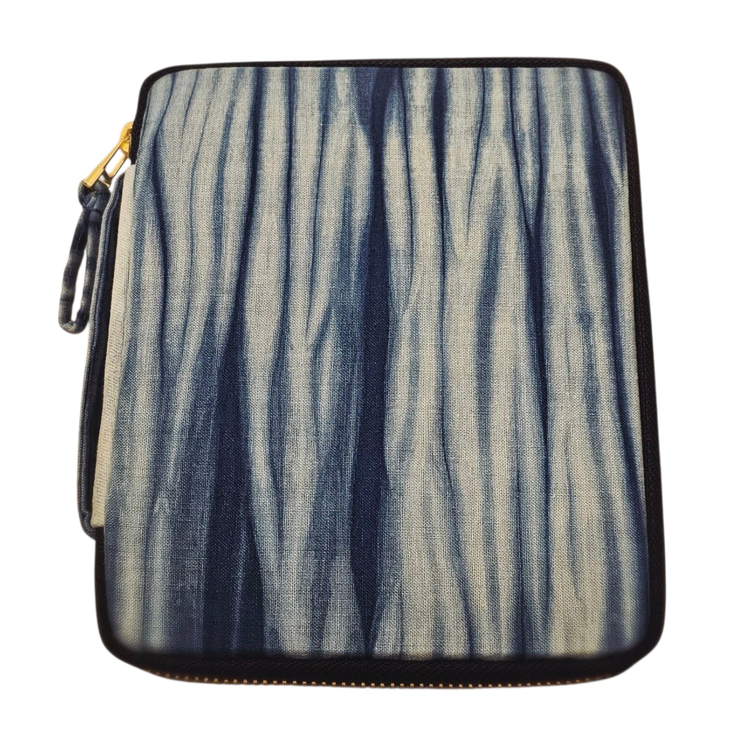 Kyokuhaku Zippered 10_Pen Case Indigo River