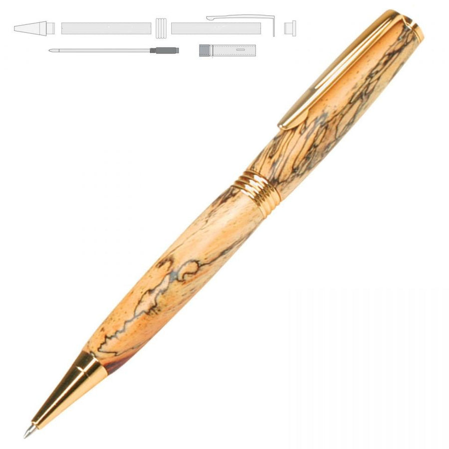 Streamline Pen Kit Shiny Gold