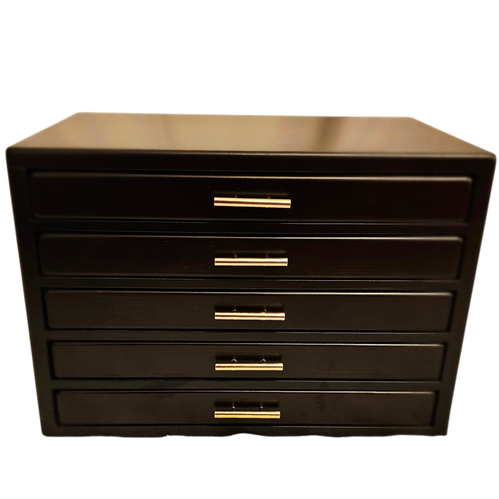 Toyooka Craft Fountain Pen Box for 60 Pens Hinoki Black