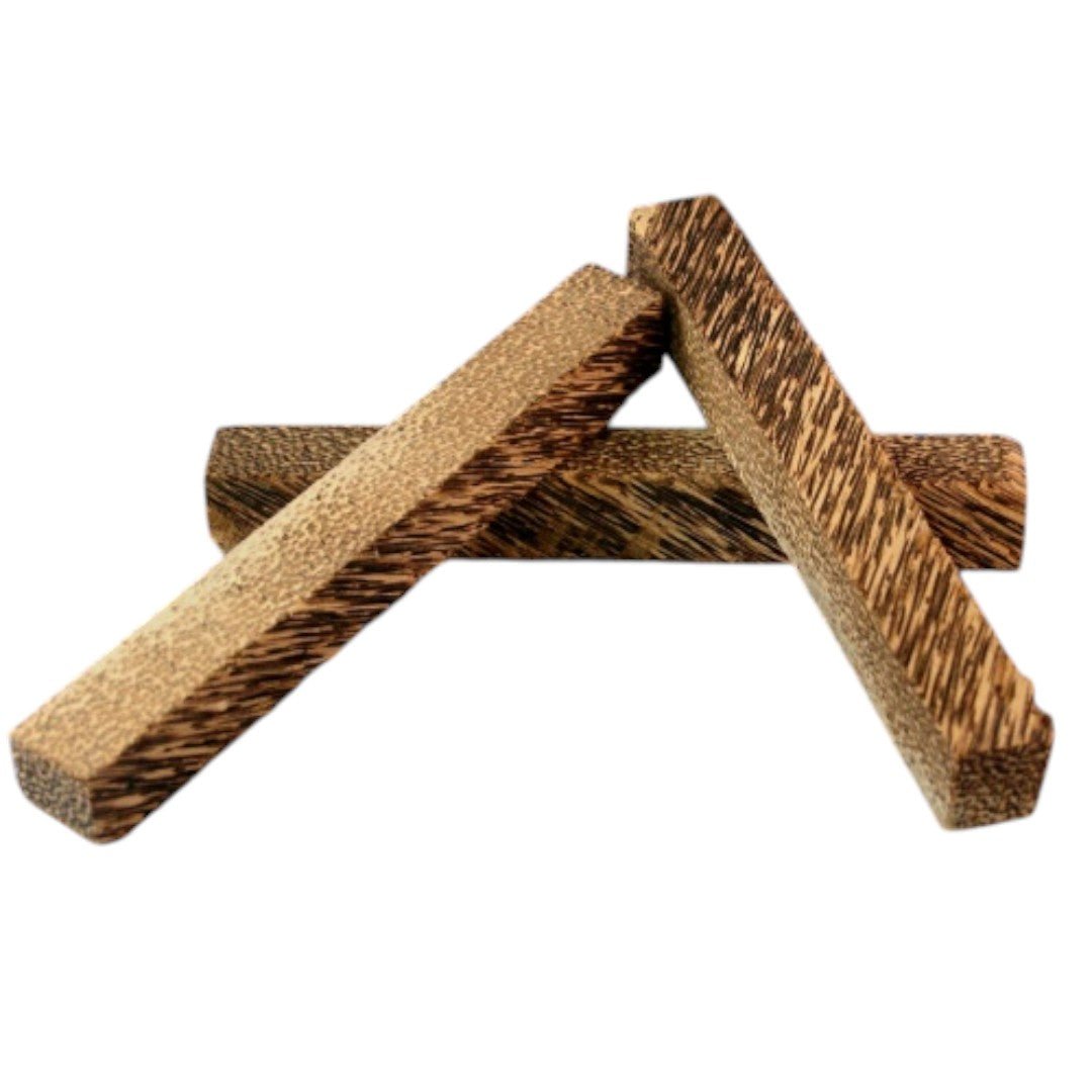 Wood Pen Blanks Crosscut Black Palm