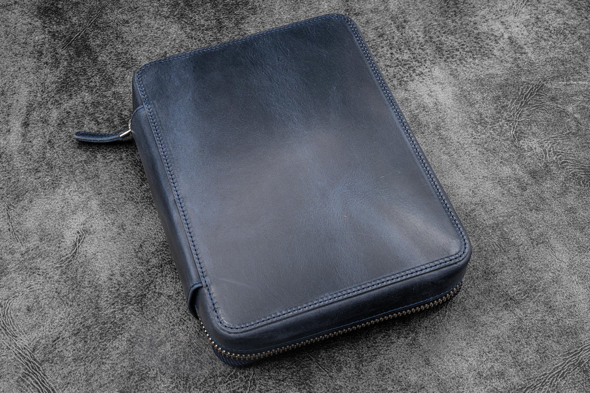 Expansi-Folio Leather Wide A5 Zip Folio