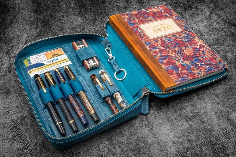Expansi-Folio Leather Wide A5 Zip Folio