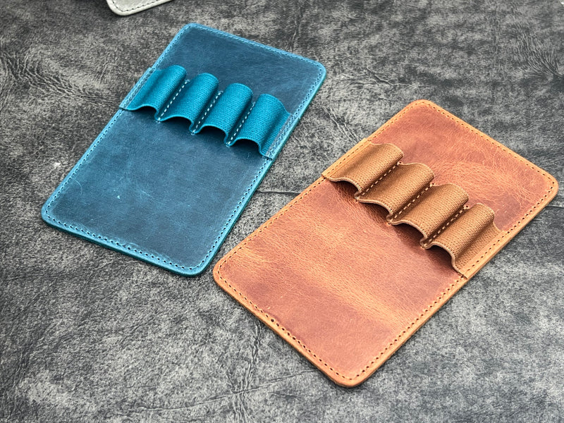 Replacement Leather 4 Slots Pen Holder