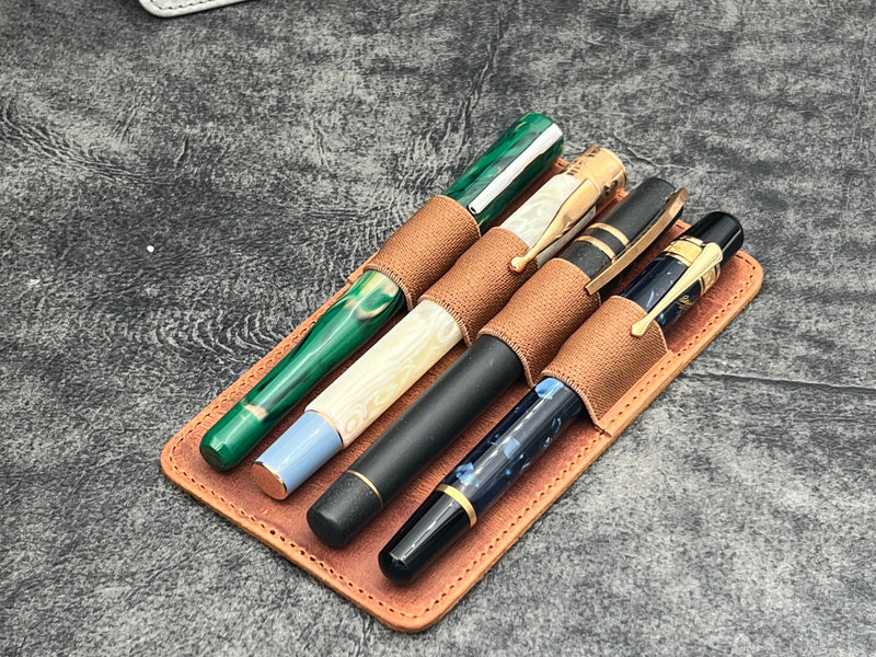 Replacement Leather 4 Slots Pen Holder