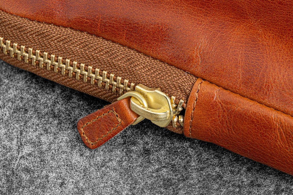 Legacy Collection Galen X Nock Co Leather Sinclair Pen Case - Deep Cognac