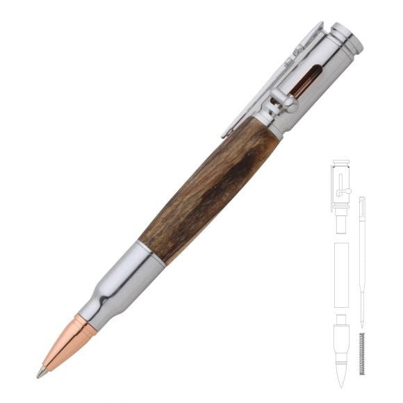 Bolt Action Pen Kit Chrome