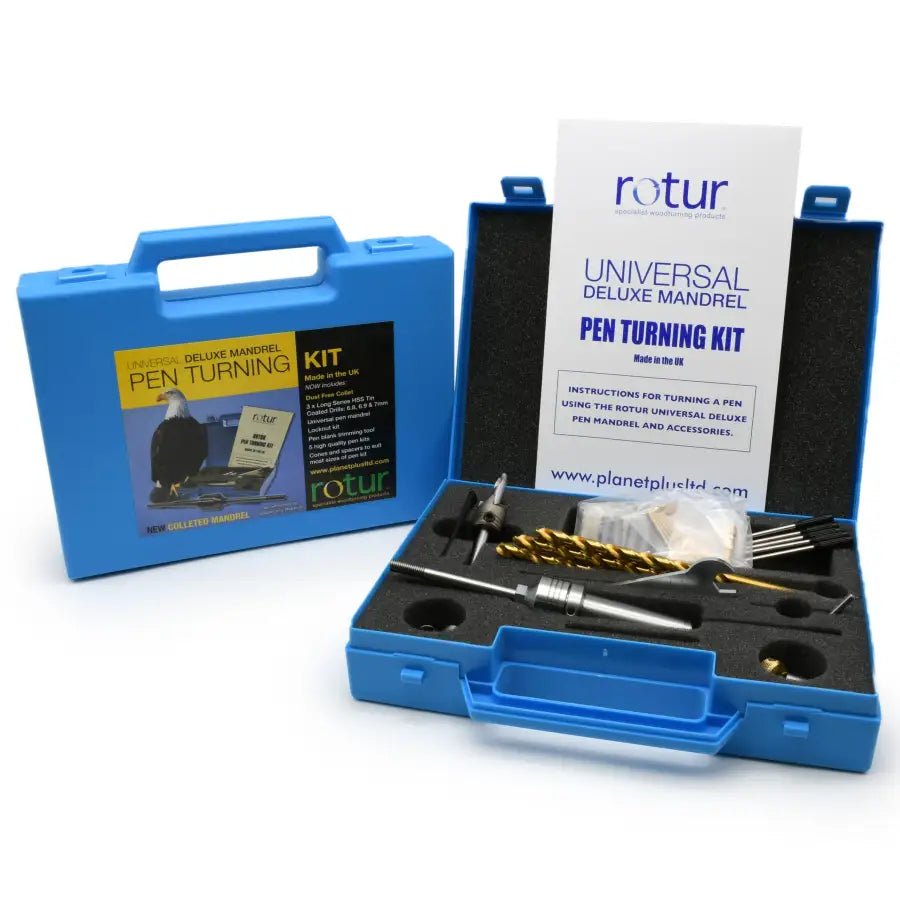 Deluxe Colleted Pen Mandrel & Turning Kit 1MT