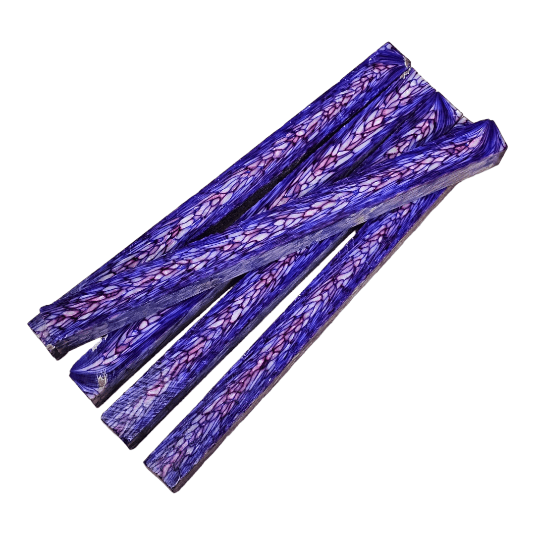 Erinoid Casein Pen Blanks Purple Tiffany