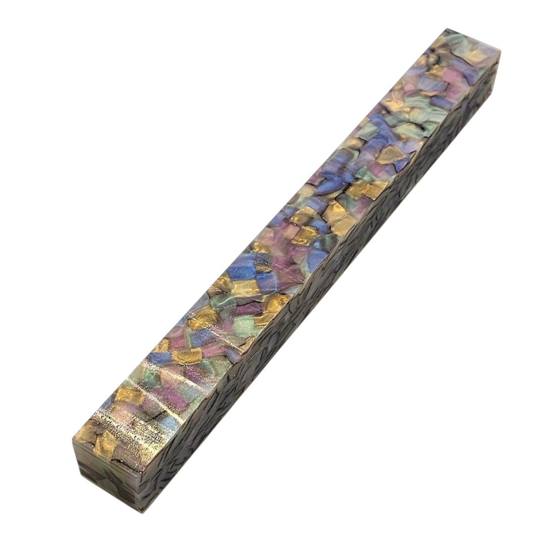 Erinoid Cellulose Acetate Pen Blanks Silver Abalone