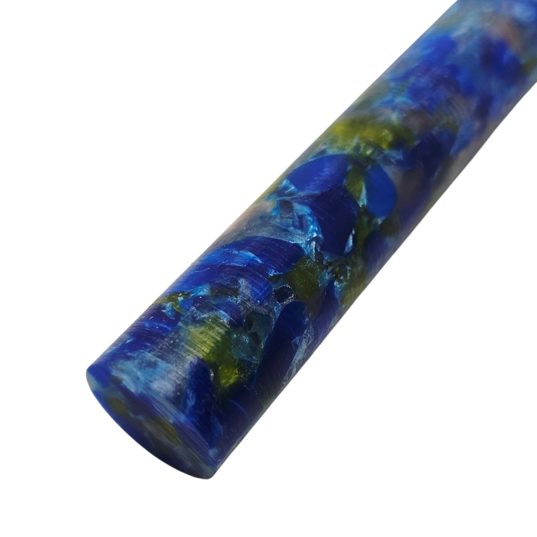 Erinoid Round Pen Blanks Blue lime