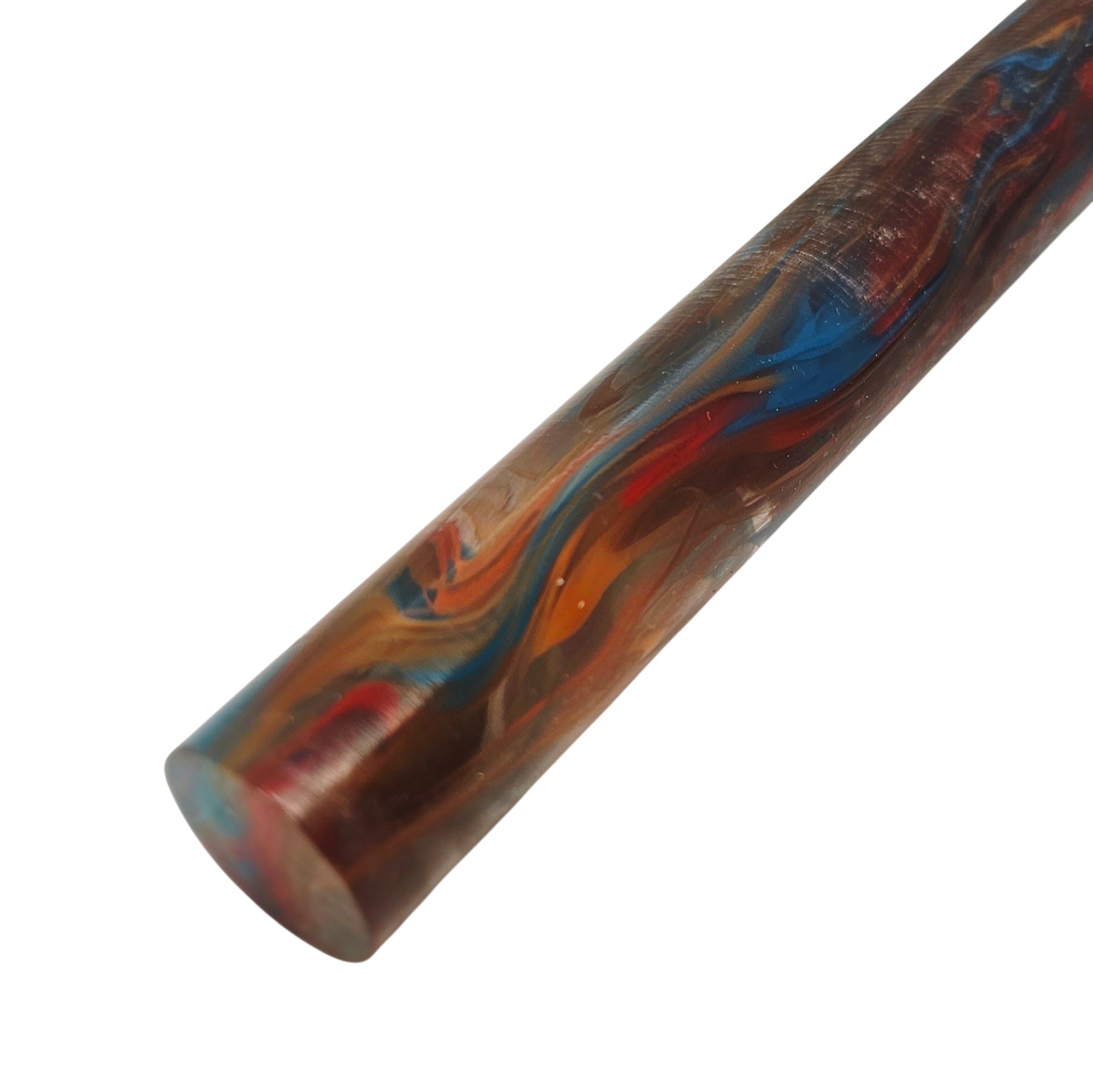 Erinoid Round Pen Blanks Rainbow Smoke