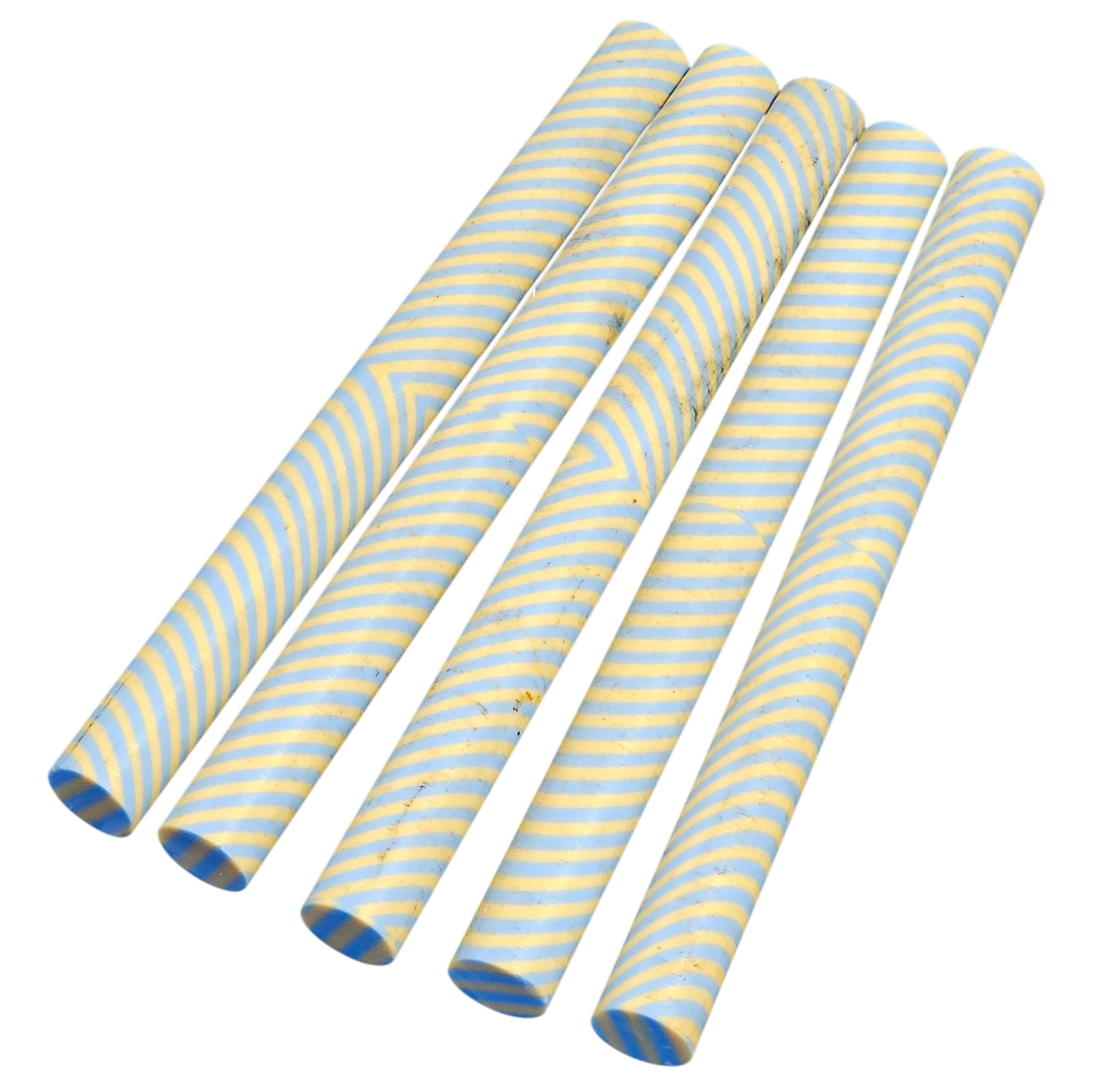 Erinoid Stripe Pen Blanks Pastel Blue & Cream