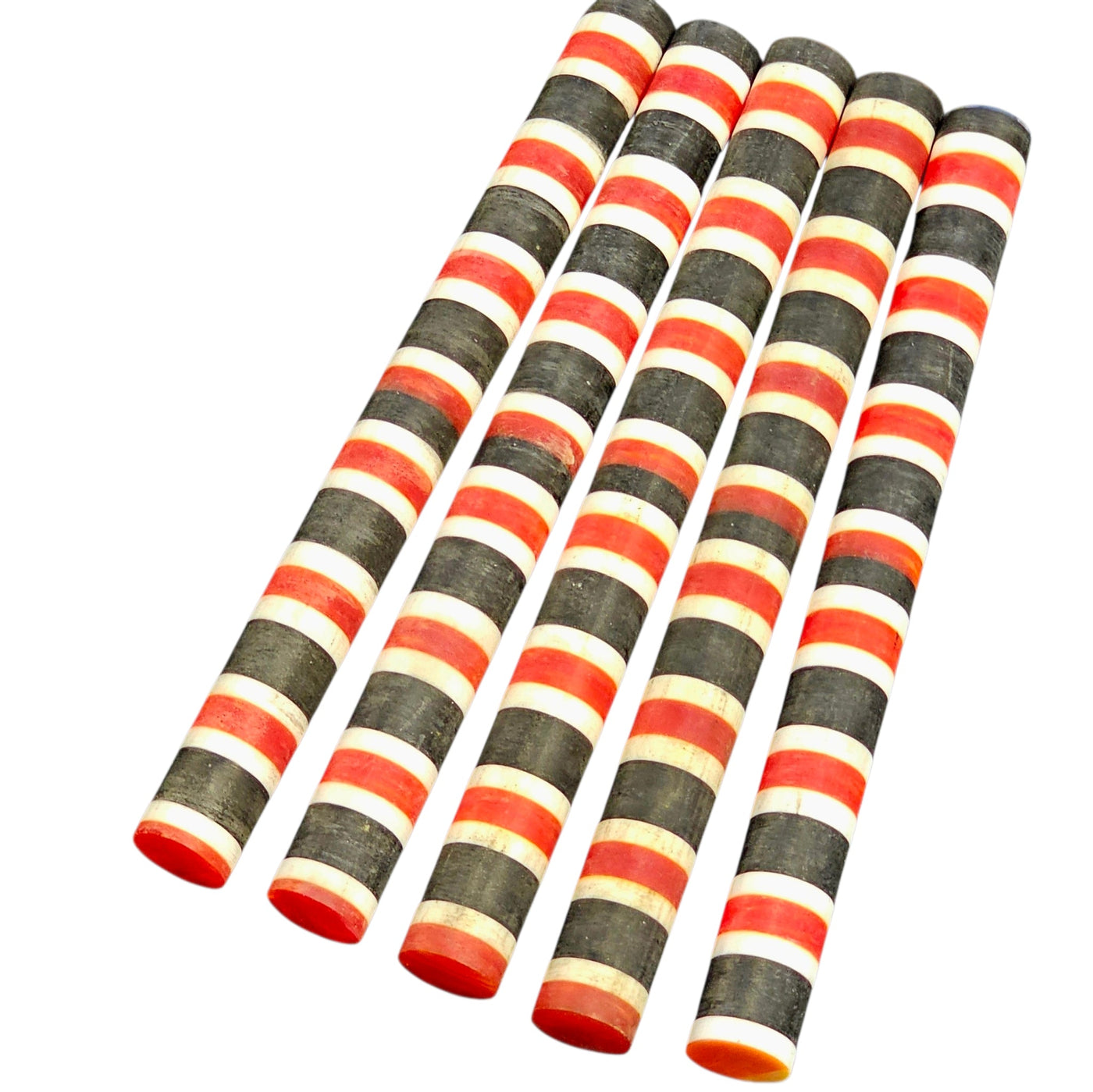 Erinoid Stripe Pen Blanks Red White & Black