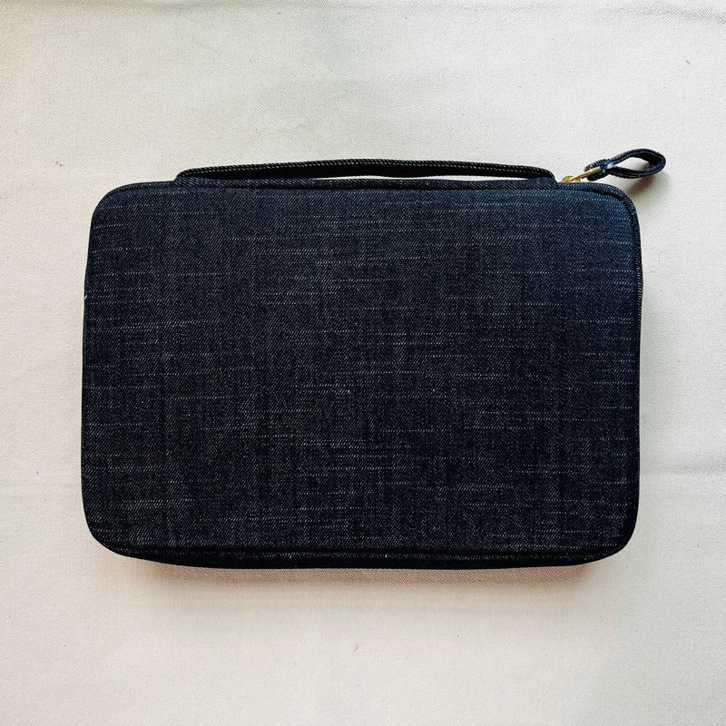 Kyoku Haku Zippered 20 _Pen Case Denim