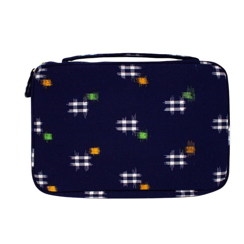 Kyoku Haku Zippered 20 _Pen Case Kimono Purple