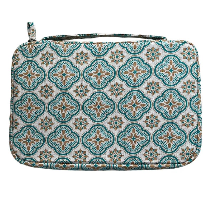 Kyoku Haku Zippered 20 _Pen Case Begonia Brown