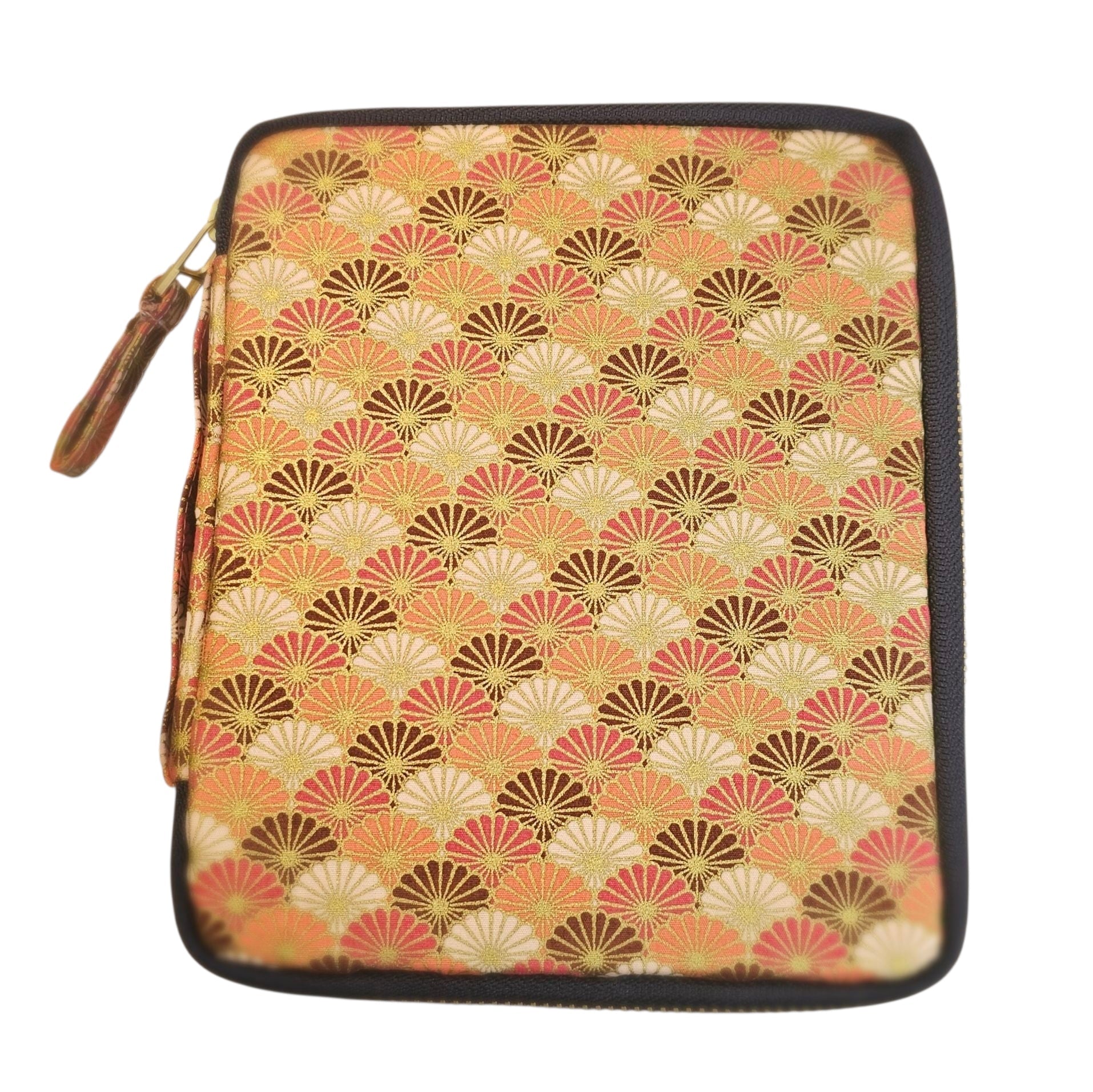 Kyokuhaku Zippered 10_Pen Case Seigaiha Pink
