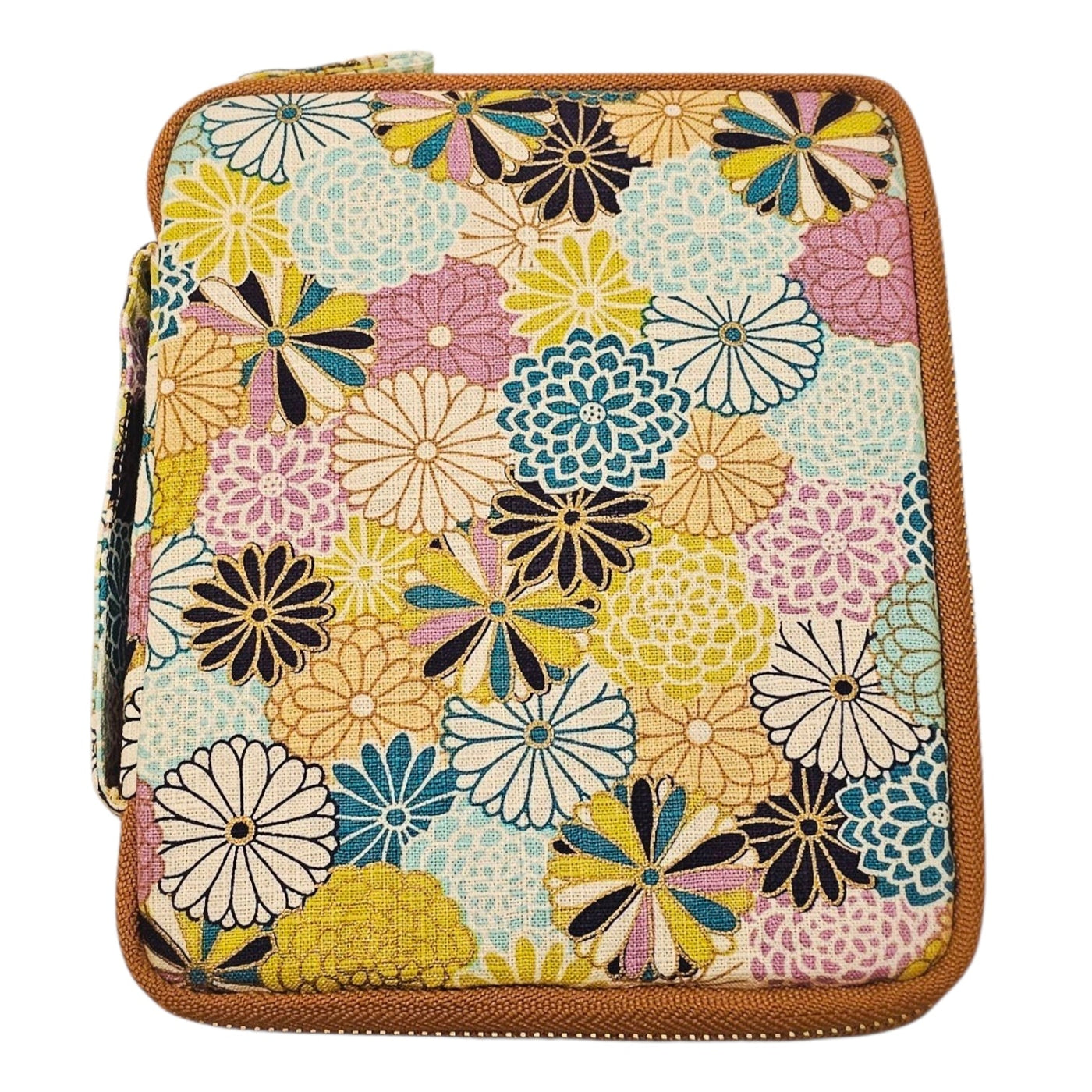 Kyokuhaku Zippered 10_Pen Case Dahlia Green