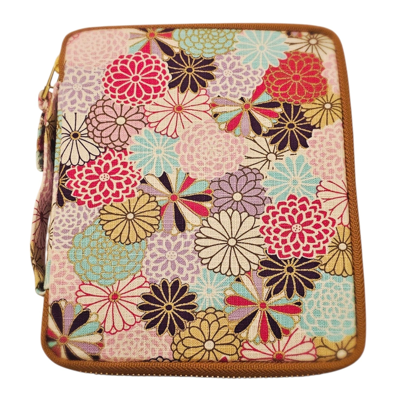 Kyokuhaku Zippered 10_Pen Case Dahlia Pink