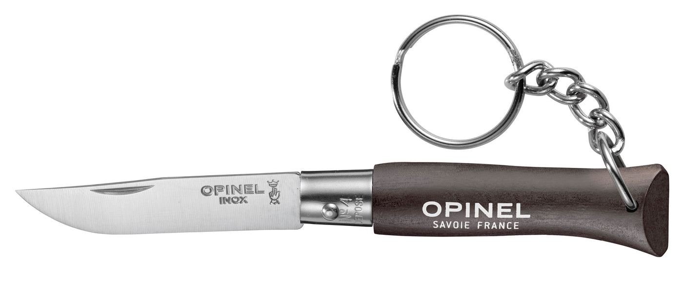 Opinel N°04 Colorama Non Locking Keyring Knife Black