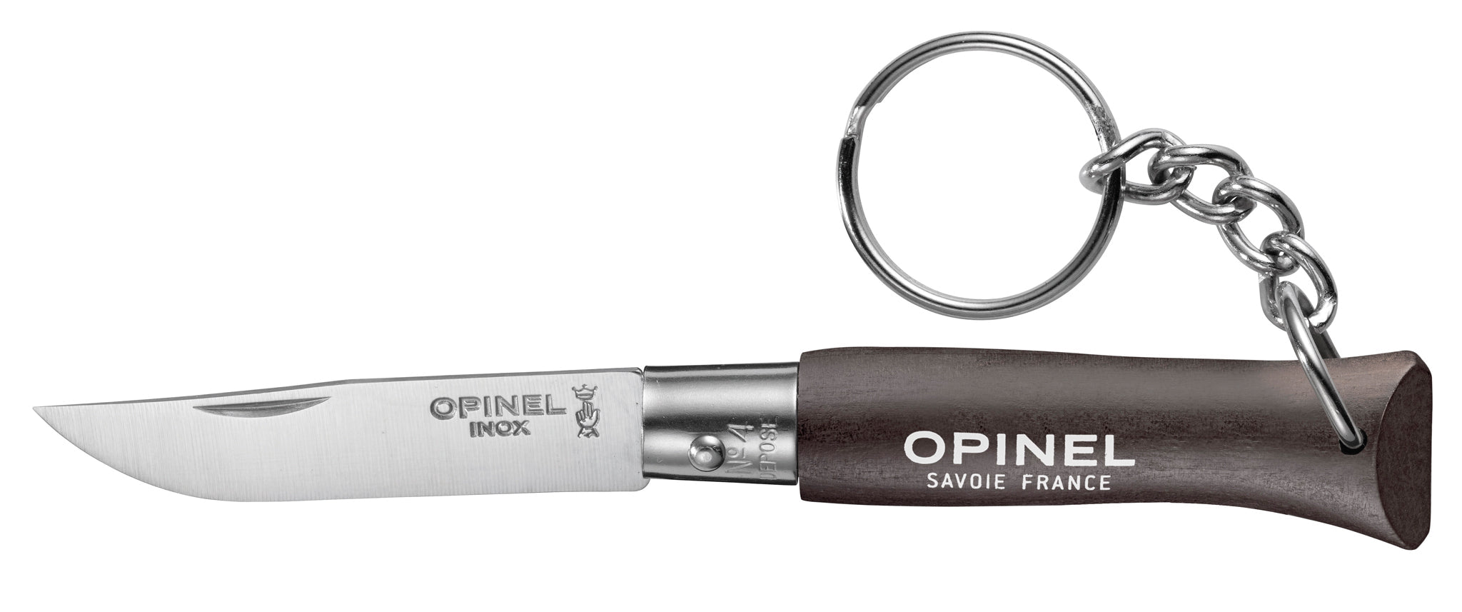 Opinel N°04 Colorama Non Locking Keyring Knife Black