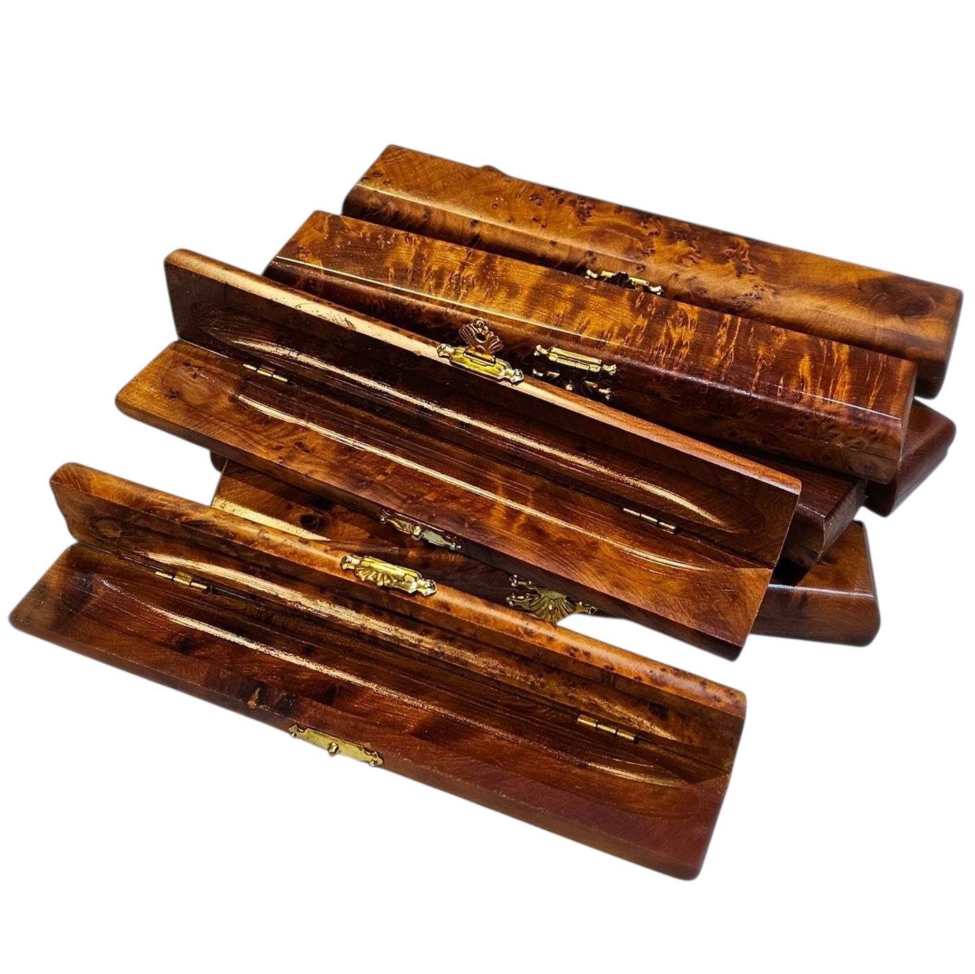 Single Wood pen Boxes Thuya Burr