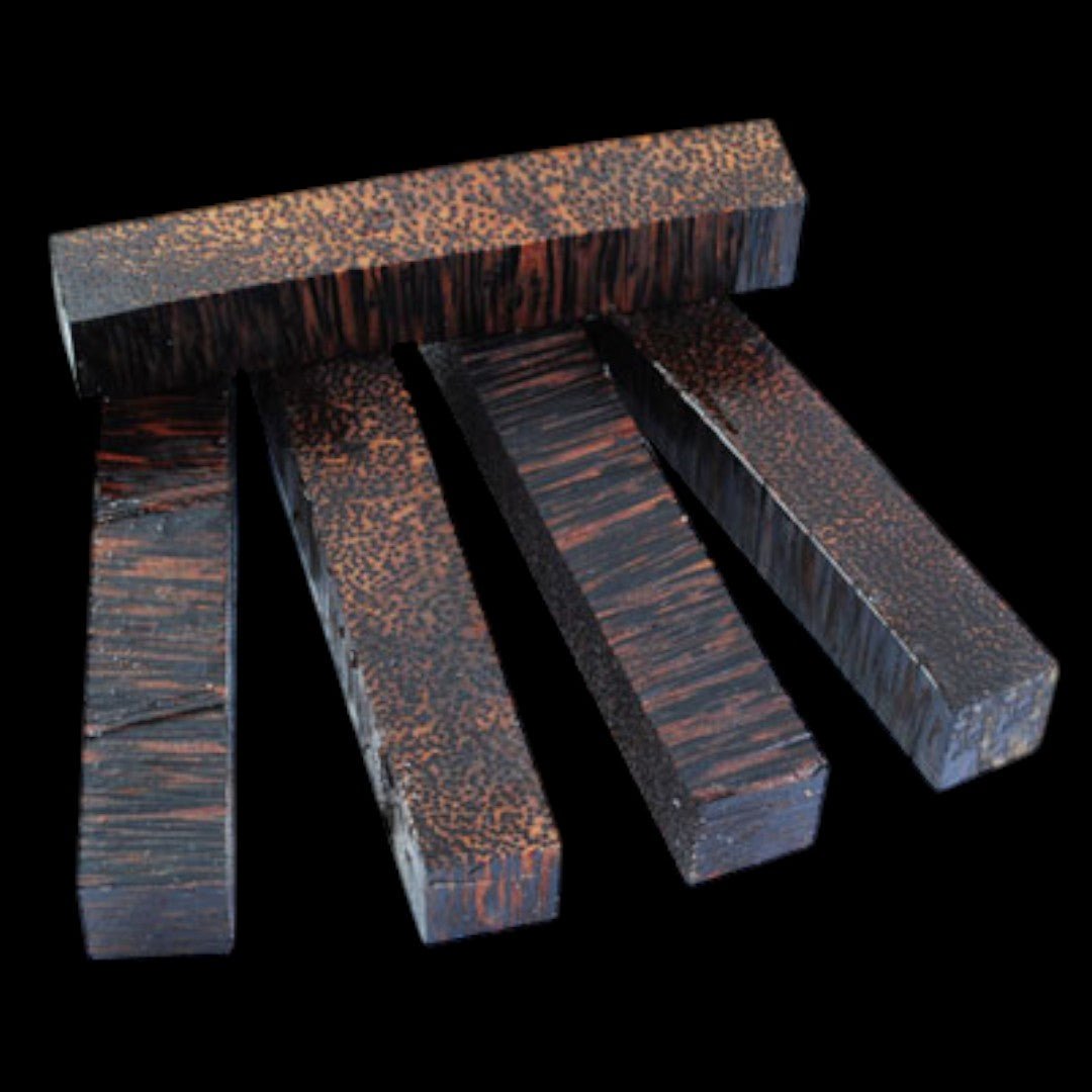 Stabilized Pen Blanks Crosscut Black Palm